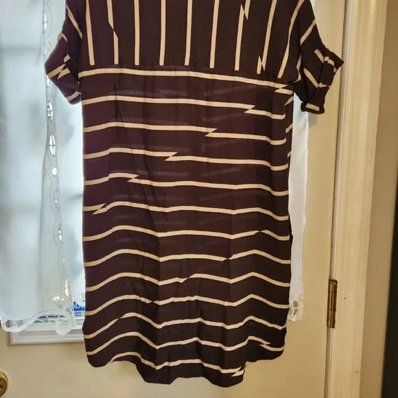 Madewell Break Stripe Courier Dress Black - Pockets XXS - Picture 8 of 8